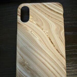 iphone X Burga cell phone case - color creme